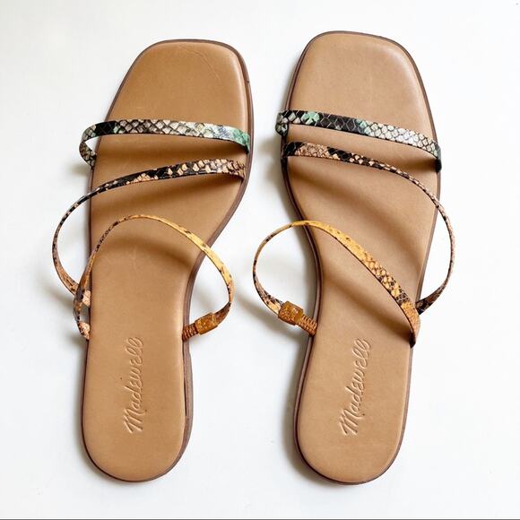 Madewell The Lyra Skinny Strap Slide Sandal - Picture 1 of 5